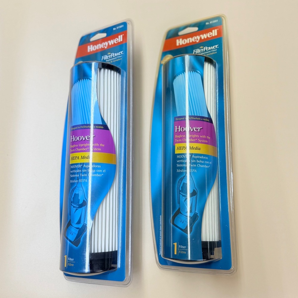 Lot of 2 Honeywell H13001 HEPA Filter for Hoover Bagless Twin Chamber Uprights